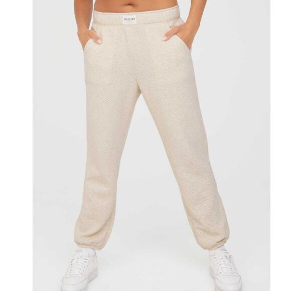 OFFLINE By Aerie Coffee Run Jogger Heather Frost Size XL - Picture 11 of 14